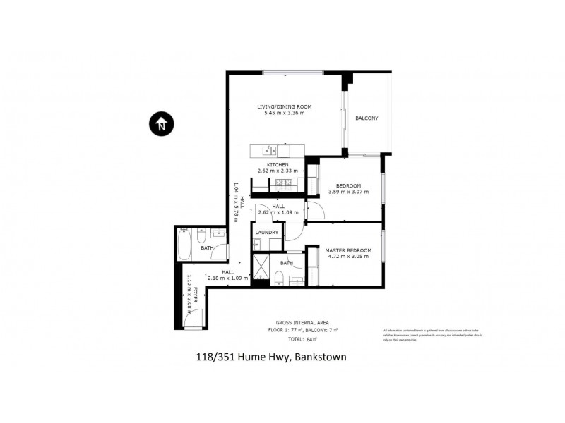 118/351 Hume Highway, Bankstown NSW 2200 Floorplan