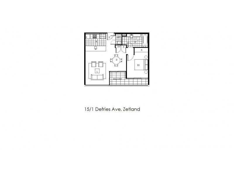 15/1 Defries Avenue, Zetland NSW 2017 Floorplan