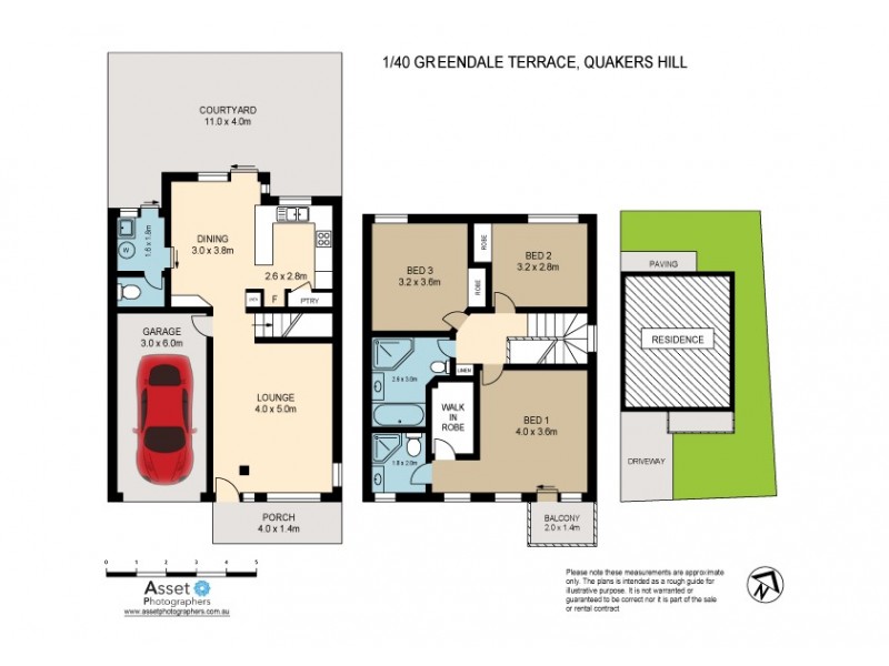 1/40 Greendale Terrace, Quakers Hill NSW 2763 Floorplan