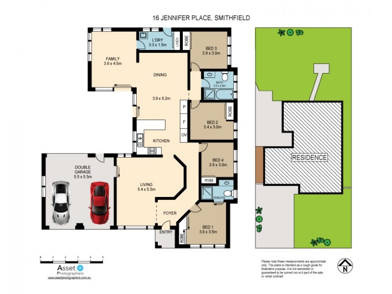 16 Jennifer Place, Smithfield NSW 2164 Floorplan