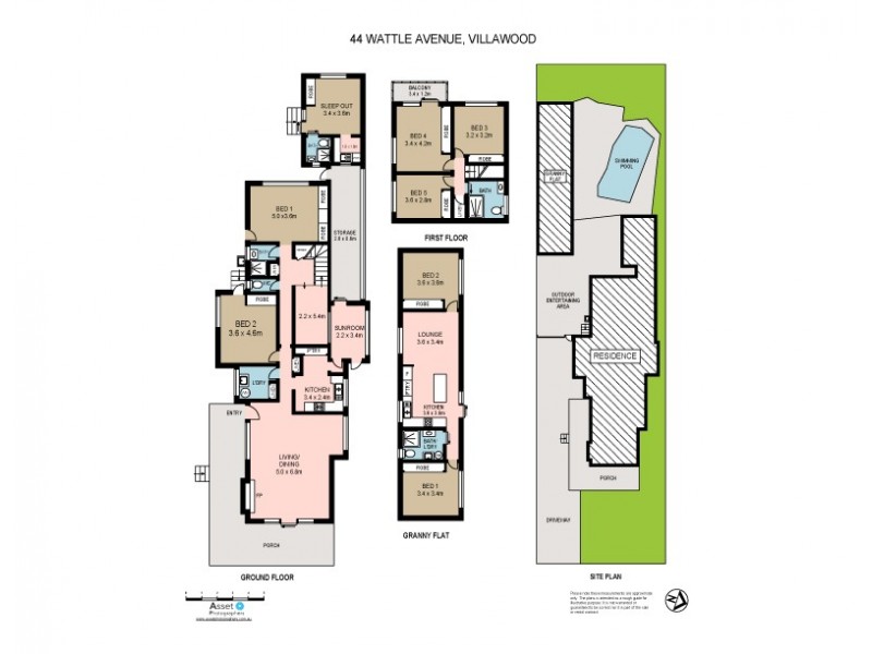 44 Wattle Avenue, Villawood NSW 2163 Floorplan