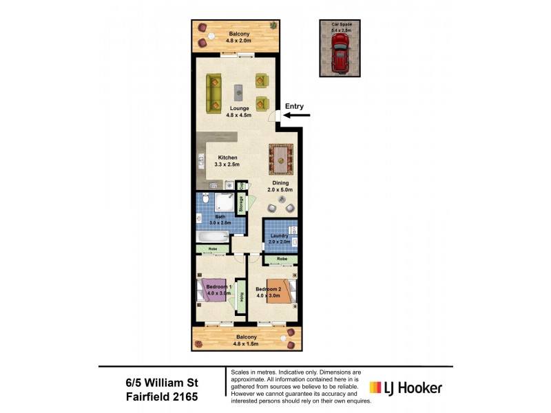 Unit 6/5 William Street, Fairfield NSW 2165 Floorplan