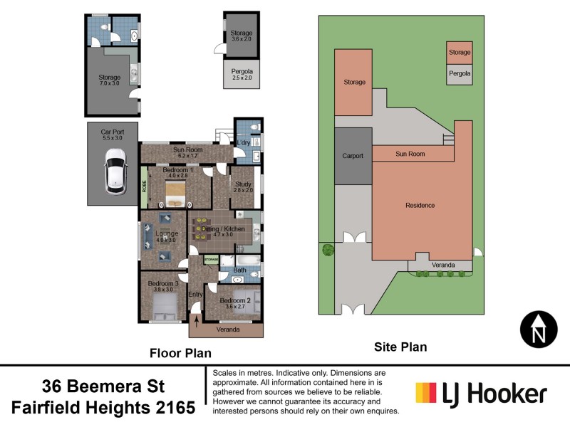 36 Beemera Street, Fairfield Heights NSW 2165 Floorplan
