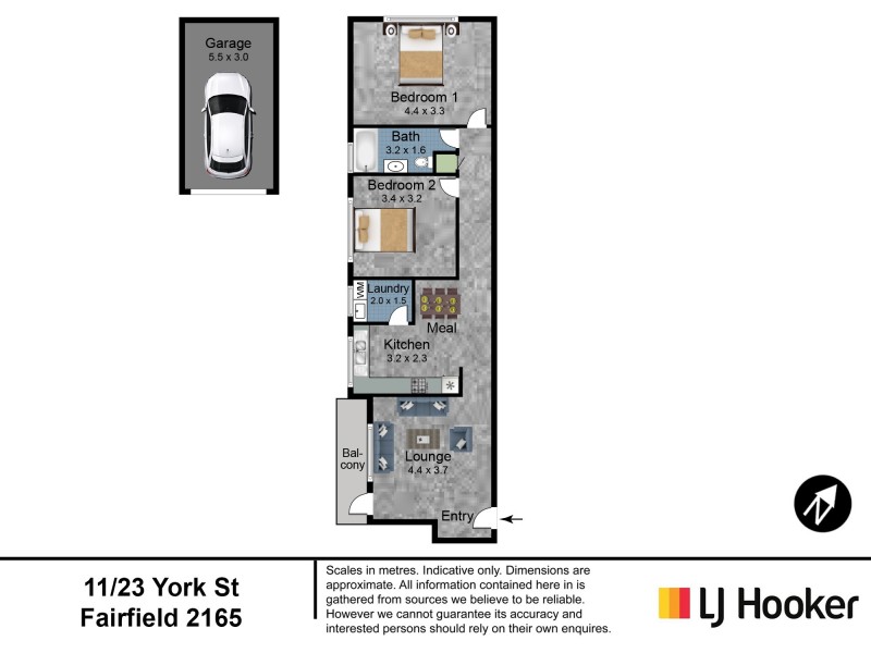 11/23 York Street, Fairfield NSW 2165 Floorplan