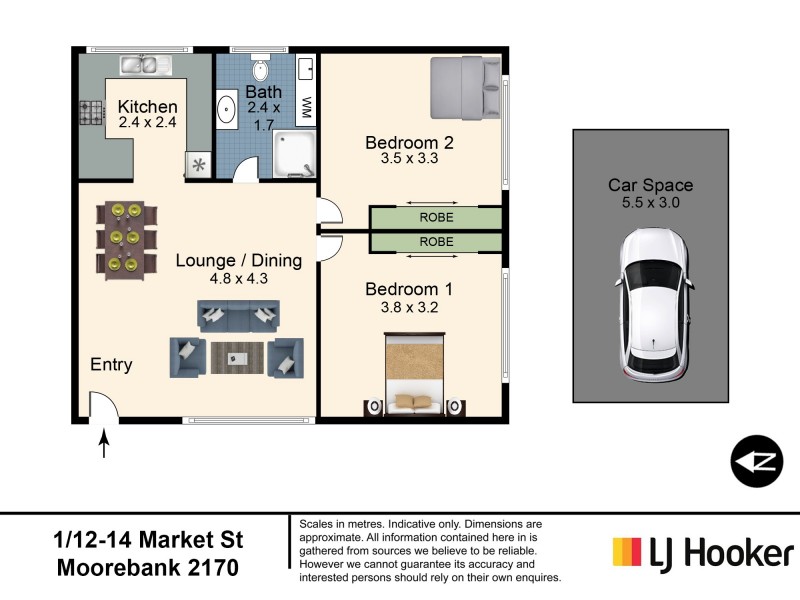 1/12-14 Market Street, Moorebank NSW 2170 Floorplan
