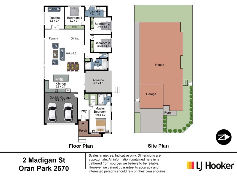 2 Madigan Street, Oran Park NSW 2570 Floorplan
