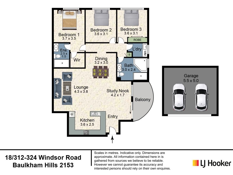 18/312-324 Windsor Road, Baulkham Hills NSW 2153 Floorplan