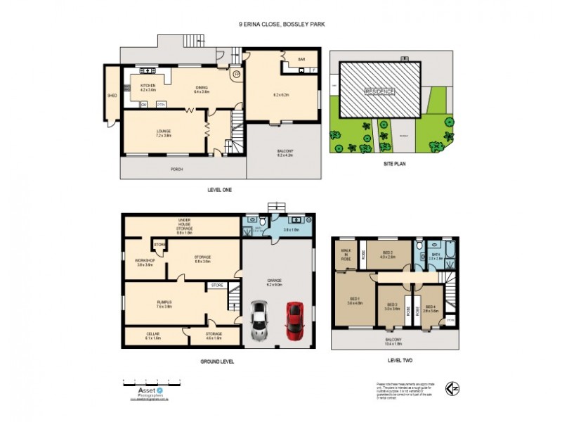 9 Erina Place, Bossley Park NSW 2176 Floorplan
