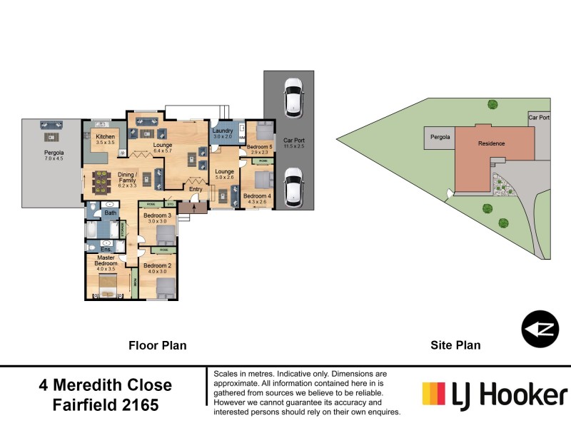 4 Meredith Close, Fairfield NSW 2165 Floorplan