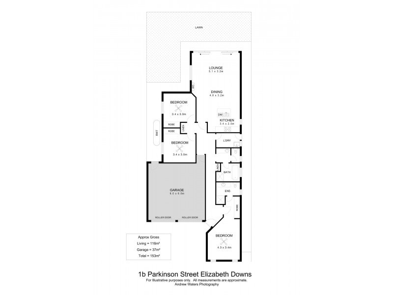 1b Parkinson Street, Elizabeth Downs SA 5113 Floorplan
