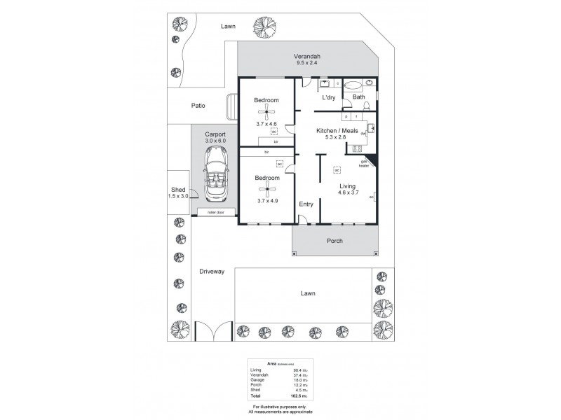 5 Branston Avenue, Devon Park SA 5008 Floorplan