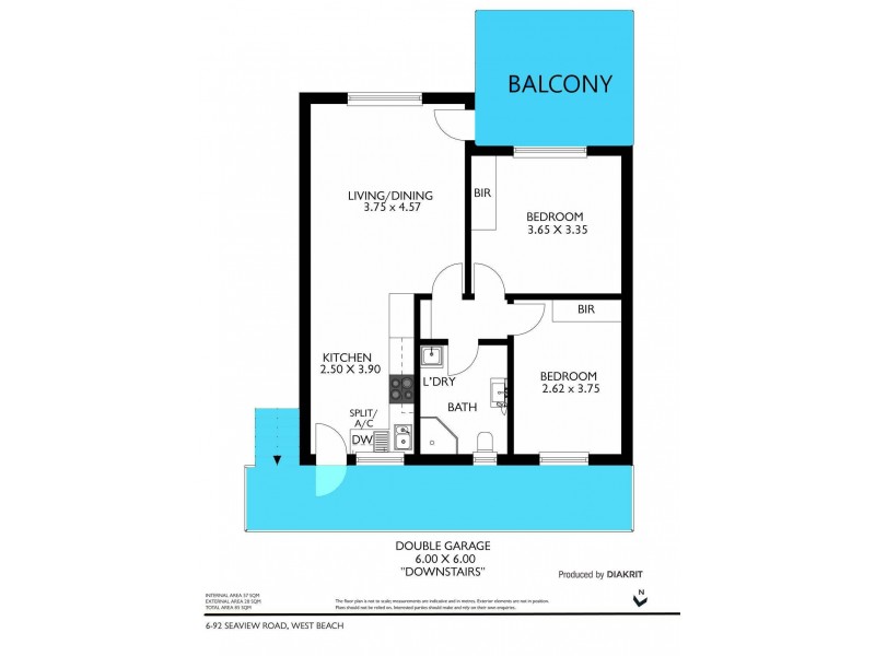 6/92 Seaview rd Road, West Beach SA 5024 Floorplan