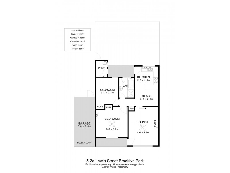 5/2A Lewis Street, Brooklyn Park SA 5032 Floorplan