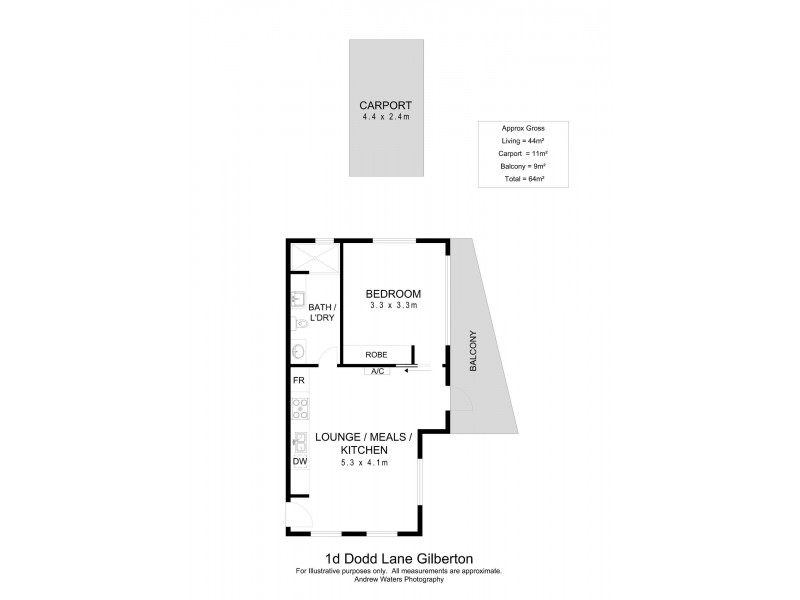 1d Dodd Lane, Gilberton SA 5081 Floorplan