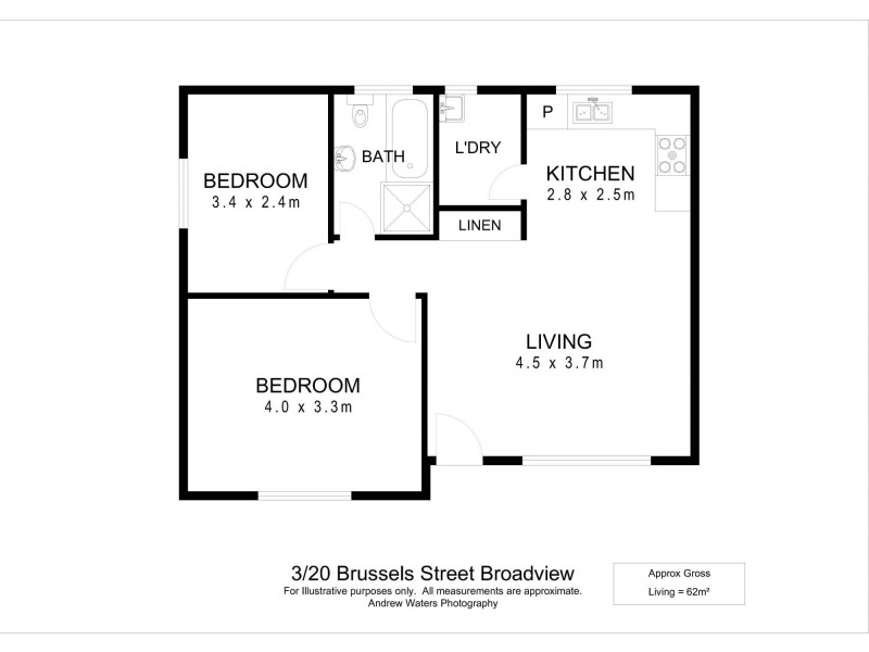 3/20 Brussels Street, Broadview SA 5083 Floorplan