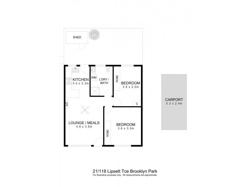 21/118 Lipsett Terrace, Brooklyn Park SA 5032 Floorplan