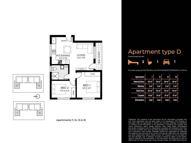14/1A Stephens Avenue, Torrensville SA 5031 Floorplan
