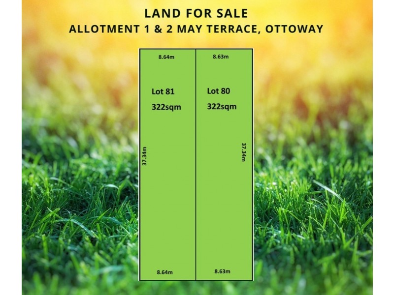 Lot 1 & 2/116 May Terrace, Ottoway SA 5013