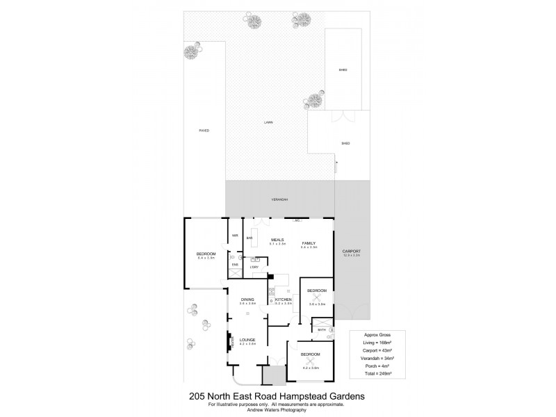 205 North East Road, Hampstead Gardens SA 5086 Floorplan