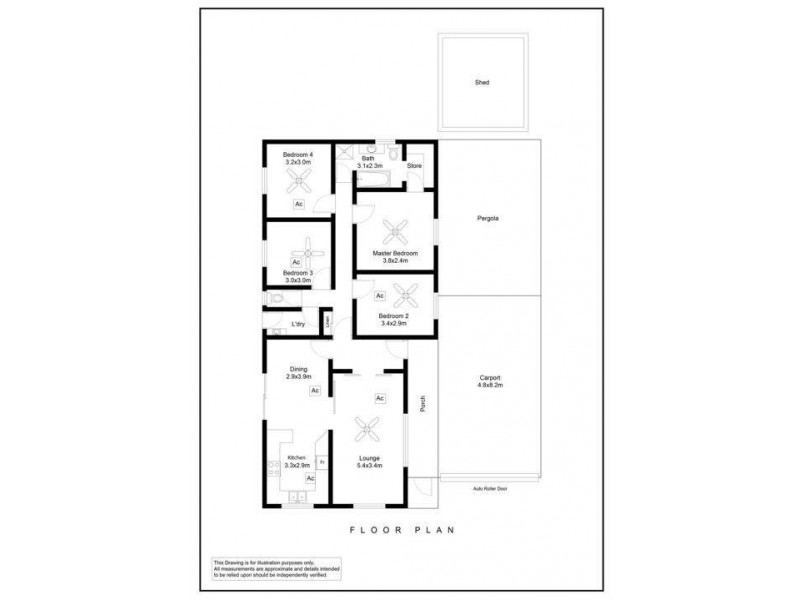 9 Messenger Road, Fulham Gardens SA 5024 Floorplan