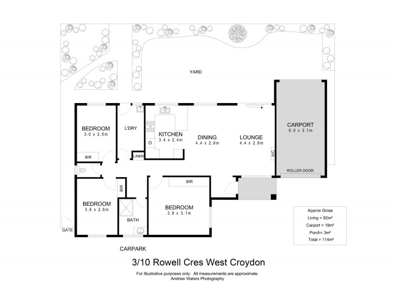 3/10 Rowell Crescent, West Croydon SA 5008 Floorplan