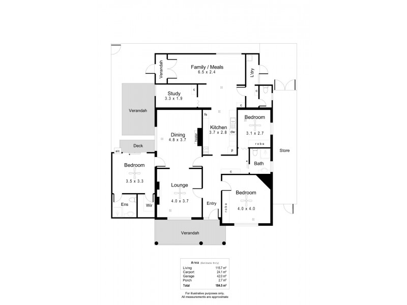 372 Sir Donald Bradman Drive, Brooklyn Park SA 5032 Floorplan