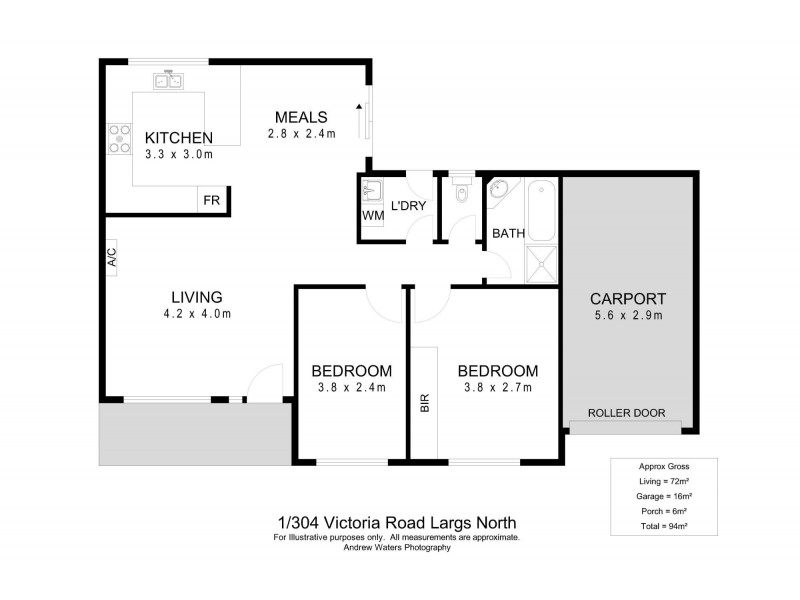 1/304 Victoria Road, Largs North SA 5016 Floorplan