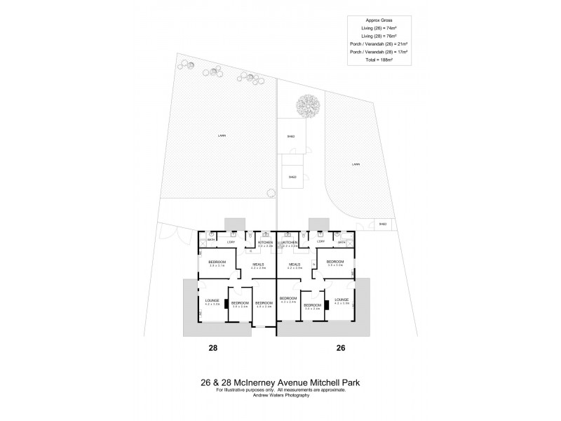 26 & 28 McInerney Avenue, Mitchell Park SA 5043 Floorplan