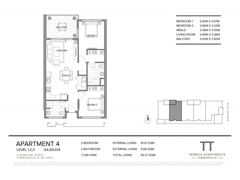 7/2 Rankine Road, Torrensville SA 5031 Floorplan