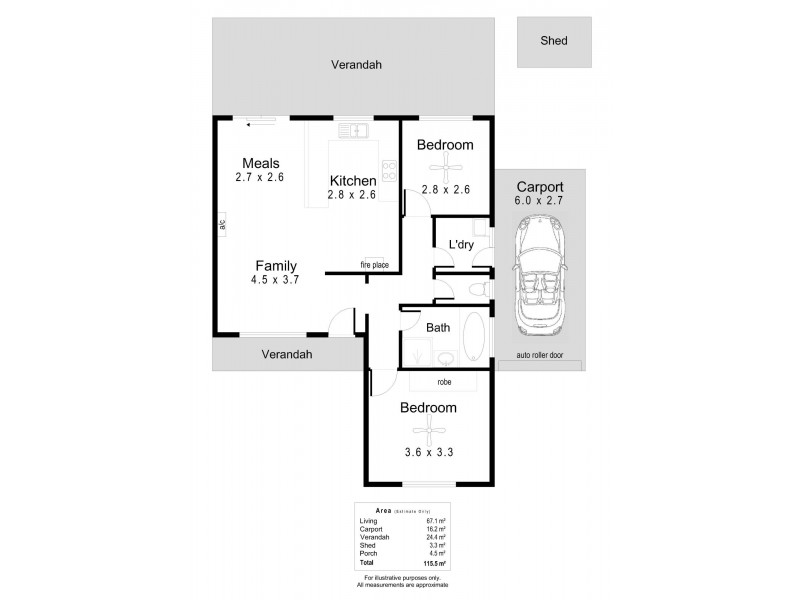 1 Berkshire Street, Athol Park SA 5012 Floorplan