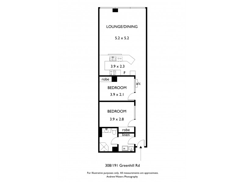 308/191 Greenhill Road, Parkside SA 5063 Floorplan