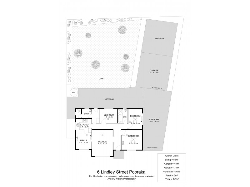 6 Lindley Street, Pooraka SA 5095 Floorplan