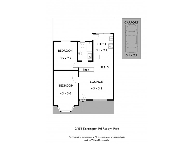 2/451 Kensington Road, Rosslyn Park SA 5072 Floorplan