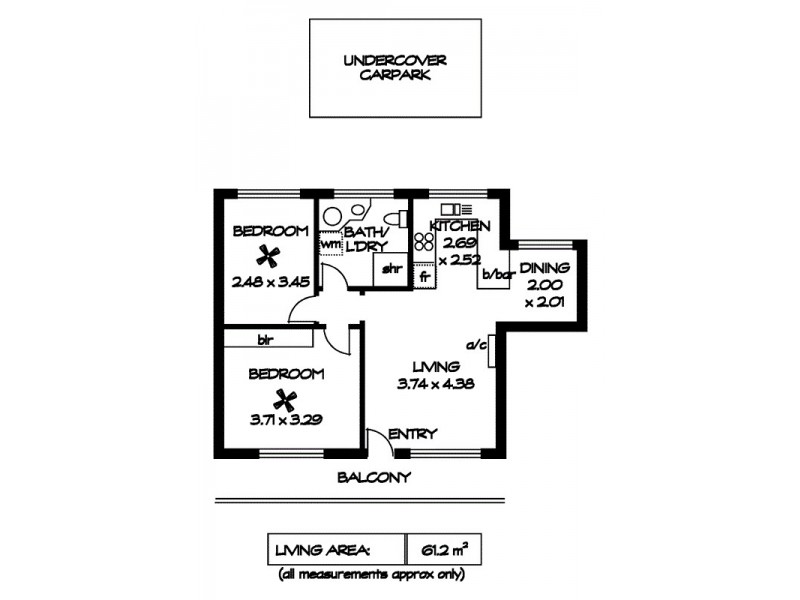 12/67 Milner Road, Richmond SA 5033 Floorplan