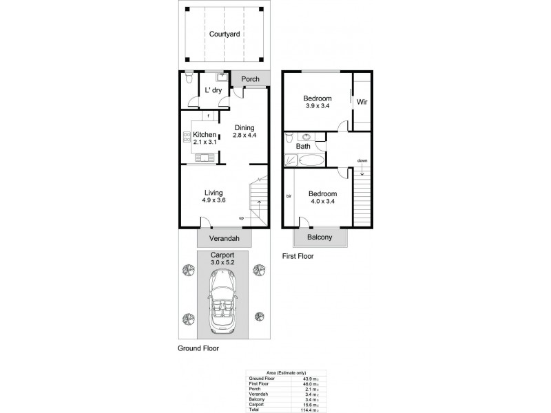 20/10-24 Boulton Street, North Adelaide SA 5006 Floorplan