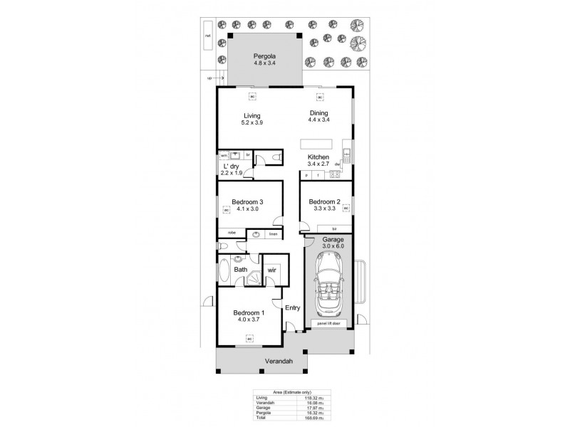 16 Manos Court, Seacliff Park SA 5049 Floorplan