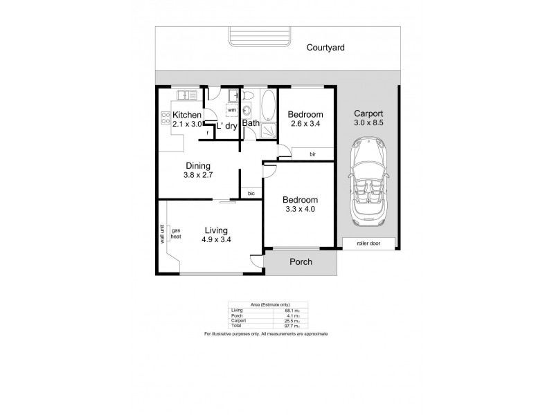 3/34 Selbourne Avenue, Rostrevor SA 5073 Floorplan