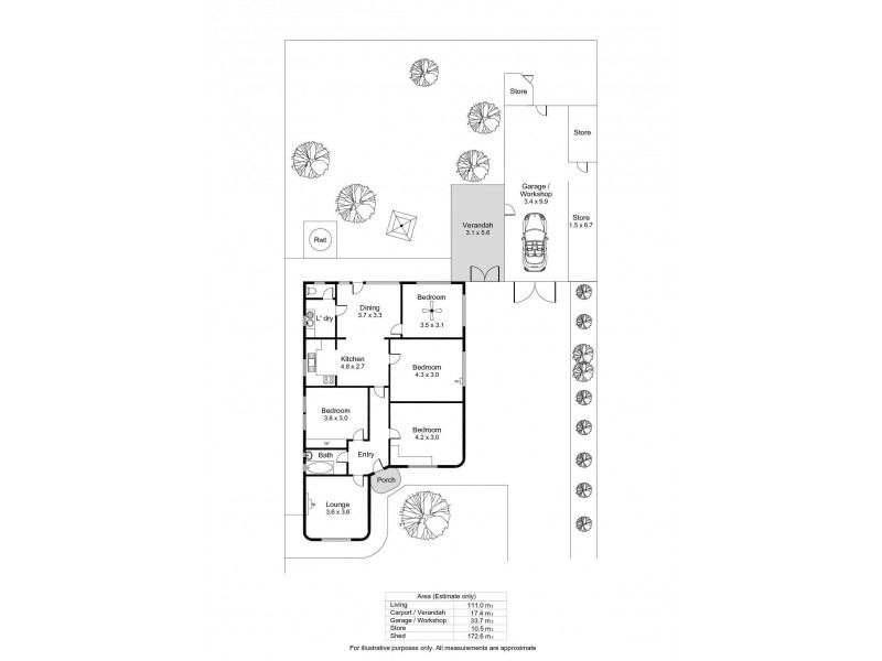 46 Elston Street, Brooklyn Park SA 5032 Floorplan