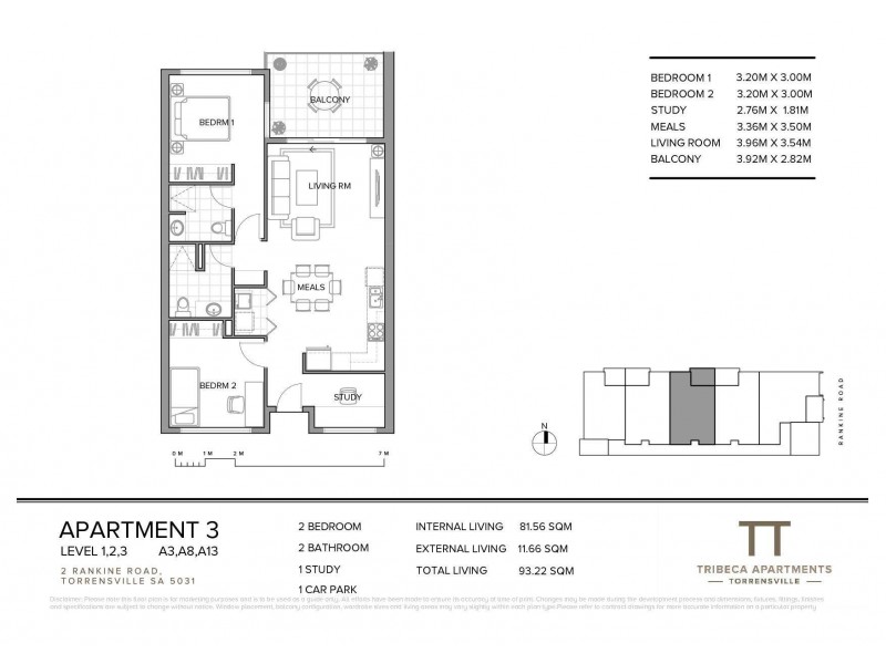 Apt/2 Rankine Road, Torrensville SA 5031 Floorplan