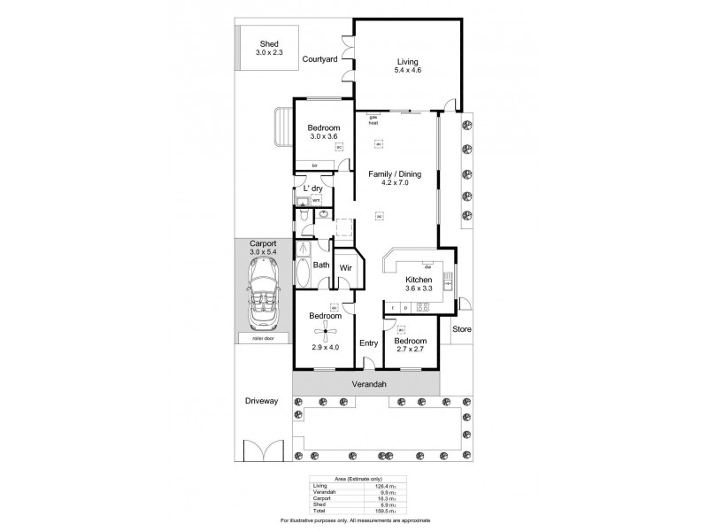 1b Kupman Street, Kilkenny SA 5009 Floorplan