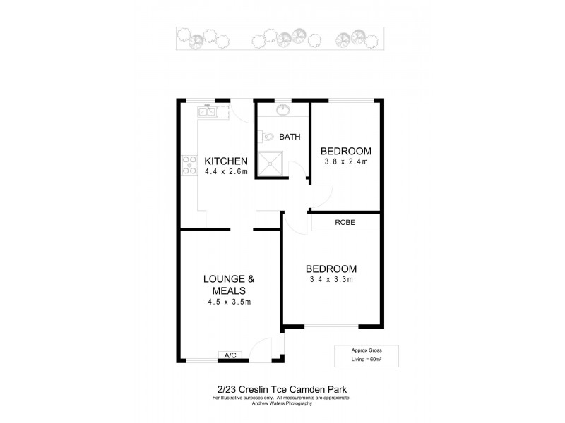 2/23 Creslin Terrace, Camden Park SA 5038 Floorplan