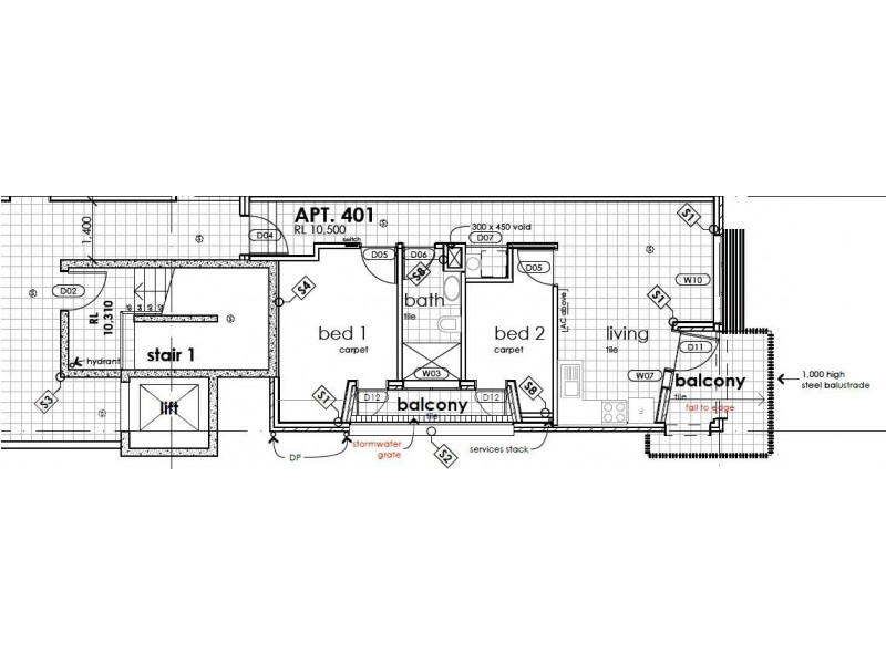 401/44 Churchill Road, Ovingham SA 5082 Floorplan