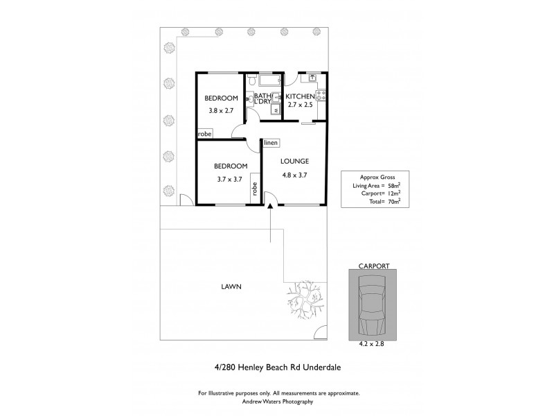 4/280 Henley Beach Road, Underdale SA 5032 Floorplan
