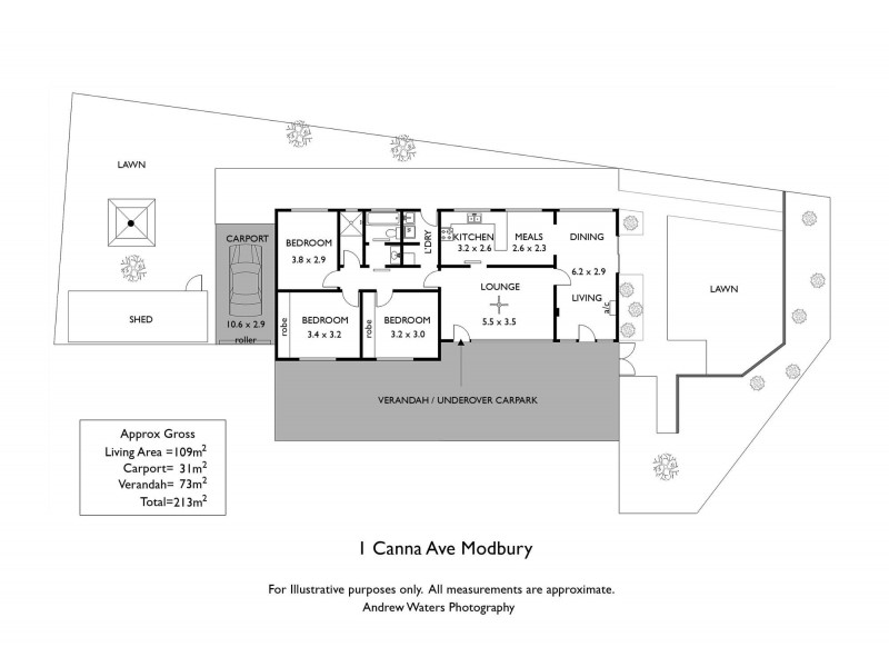 1 Canna Avenue, Modbury SA 5092 Floorplan