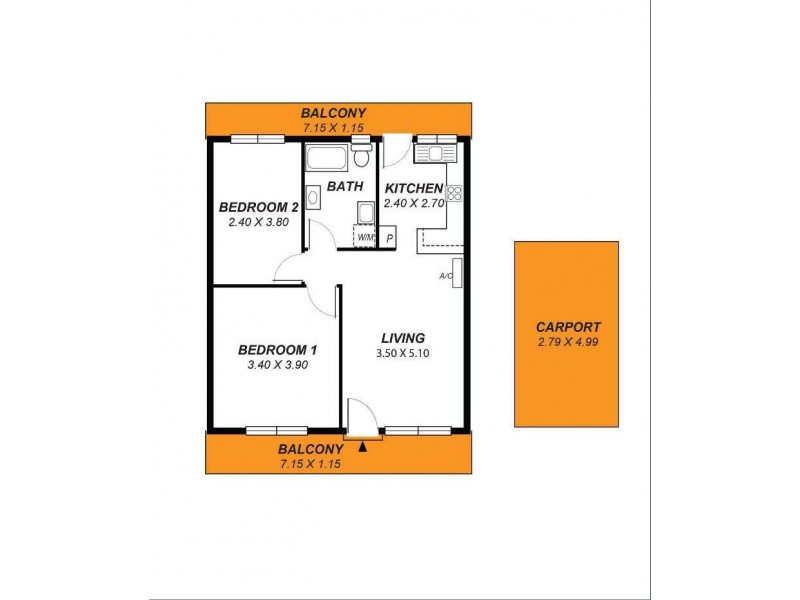 7/1A Darebin Street, Mile End SA 5031 Floorplan