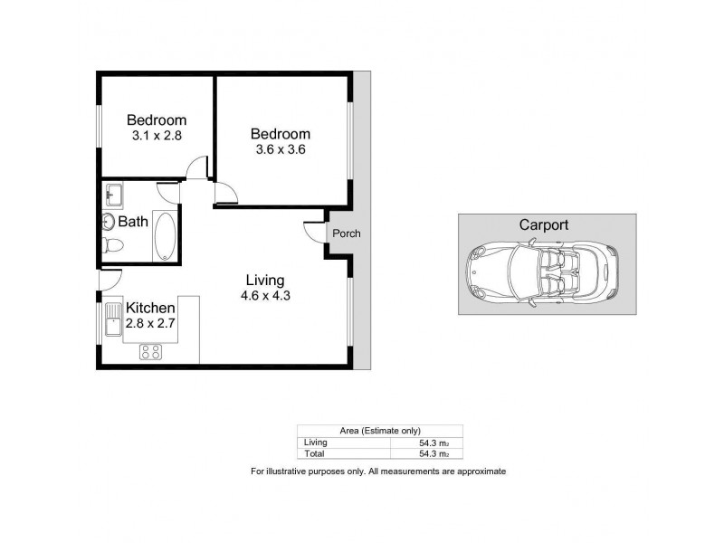 3/24 Broughton Avenue, Kurralta Park SA 5037 Floorplan