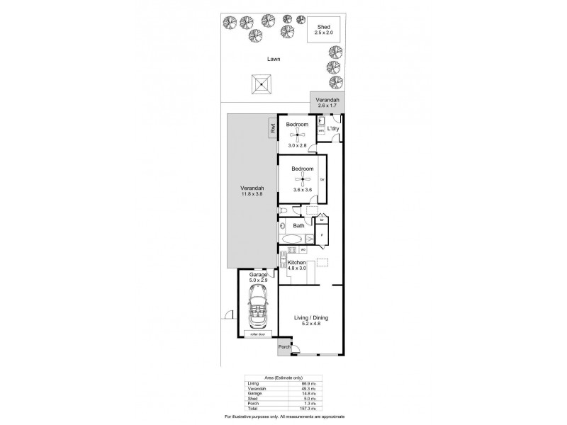 1/327 Wright Road, Valley View SA 5093 Floorplan