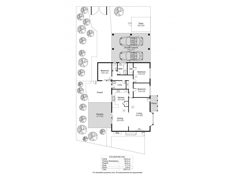 11 Hedgerow Crescent, Hallett Cove SA 5158 Floorplan