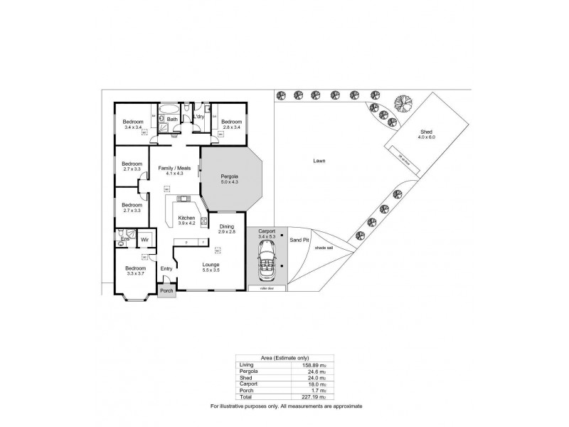 8 Carnation Court, Parafield Gardens SA 5107 Floorplan