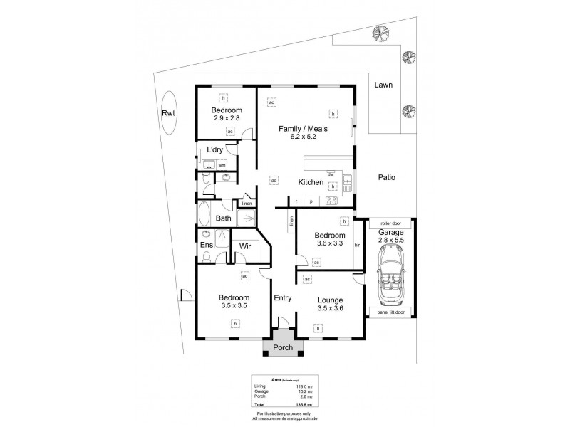 45 Scenic Way East, Ridgehaven SA 5097 Floorplan